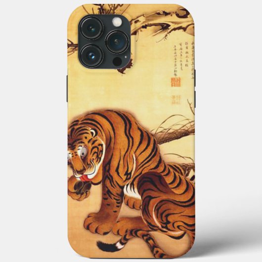 Tijgerillustratie door Ito Jakuchu Case-Mate iPhone Case (Achterkant)