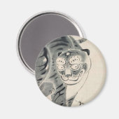 Tijgerillustratie door Ito Jakuchu Magneet (Voorkant / Achterkant)