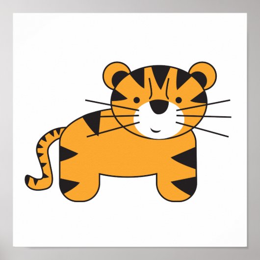 Tijgerillustratie door Lorena Depante Poster (Voorkant)