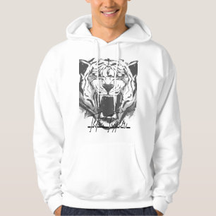 Tijgerillustratie Hoodie