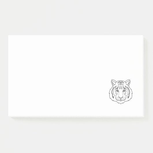 Tijgerillustratie Post-it® Notes (Voorkant)