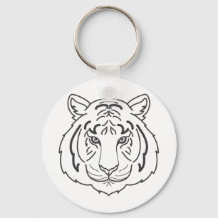Tijgerillustratie Sleutelhanger