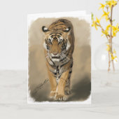 Tijgerin van Ranthambhore (Satra) Kaart (Gele Bloem)