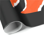 Tijgerinpakpapier - Sinaasappel/zwart Cadeaupapier (Rol Hoek)