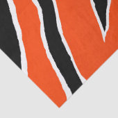 Tijgerinpakpapier - Sinaasappel/zwart Tissuepapier (Detail)