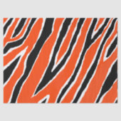 Tijgerinpakpapier - Sinaasappel/zwart Tissuepapier (Voorkant)