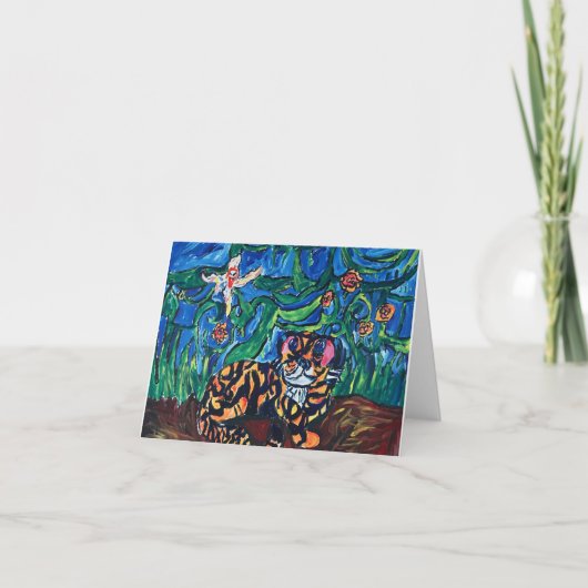 Tijgerkaart Bedankkaart (Voorkant)