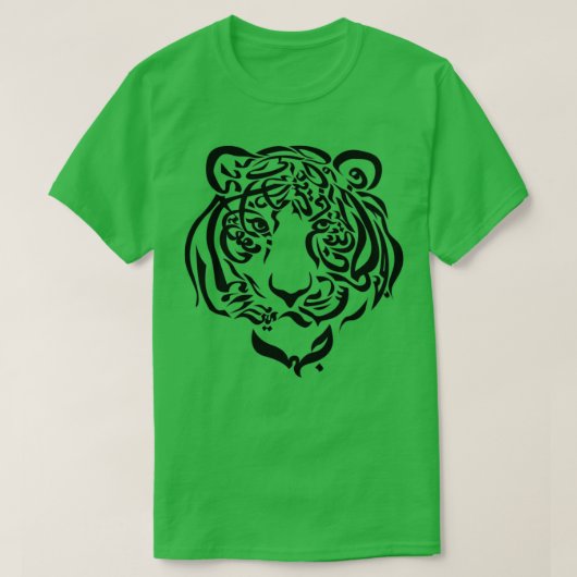 tijgerkalligrafie t-shirt (Design voorkant)