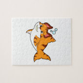 Tijgerkat als haai in water.PNG Legpuzzel (Horizontaal)