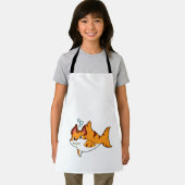 Tijgerkat als haai in water.PNG Schort (Insitu)