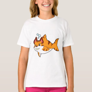 Tijgerkat als haai in water.PNG T-shirt