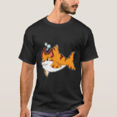 Tijgerkat als haai in water.PNG T-shirt (Voorkant)