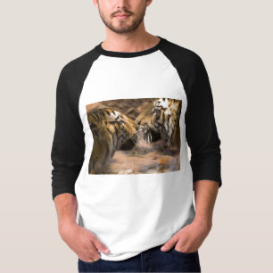 Tijgerkat Dier Strepen Patroon Schorpioen Schorpio T-shirt