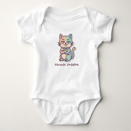 Tijgerkat, Grote attitude Bodywarmer Romper (Voorkant)