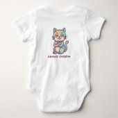 Tijgerkat, Grote attitude Bodywarmer Romper (Achterkant)