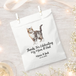 Tijgerkat Huwelijk Volledige Kleur Bedankzakje