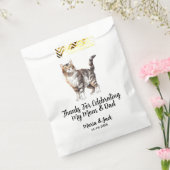 Tijgerkat Huwelijk Volledige Kleur Bedankzakje (Gezegeld)