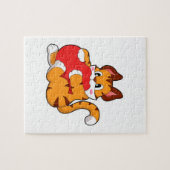 Tijgerkat in liefde met hart.PNG Legpuzzel (Horizontaal)