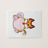 Tijgerkat met beker van melk.PNG Legpuzzel (Horizontaal)