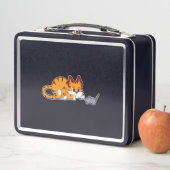 Tijgerkat met muis (In situ)