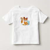 Tijgerkat met piloot kinder shirts (Voorkant)