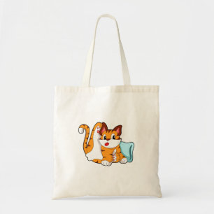 Tijgerkat met piloot tote bag