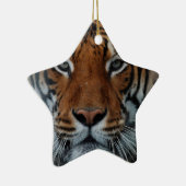 Tijgerkat Strepen Jungle Mist Dier Keramisch Ornament (Rechts)