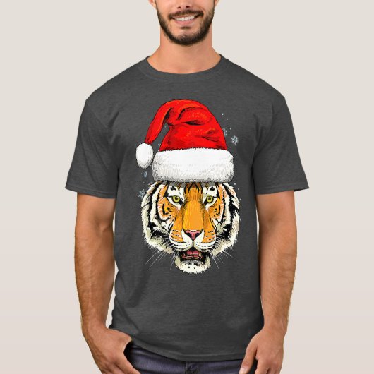 Tijgerkerstkerstkerstkerstkerstkerstkerstkerstcade T-shirt (Voorkant)