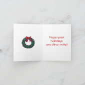 Tijgerkerstmis Feestdagen Kaart (Binnen)