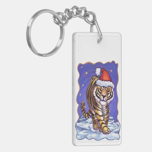 Tijgerkerstmis Sleutelhanger (Voorkant Links)