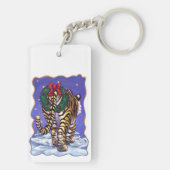 Tijgerkerstmis Sleutelhanger (achterkant)