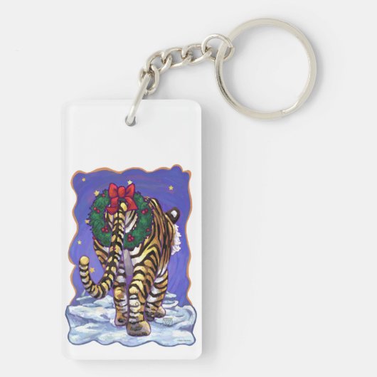 Tijgerkerstmis Sleutelhanger (achterkant)