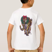 Tijgerkerstmis T-shirt (Achterkant)