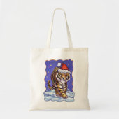 Tijgerkerstmis Tote Bag (Voorkant)