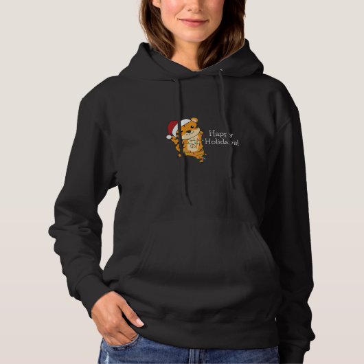 Tijgerkerstwintersneeuw Hoodie (Voorkant)