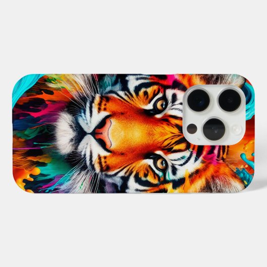 Tijgerkleur Case-Mate iPhone Case (Achterkant (horizontaal))