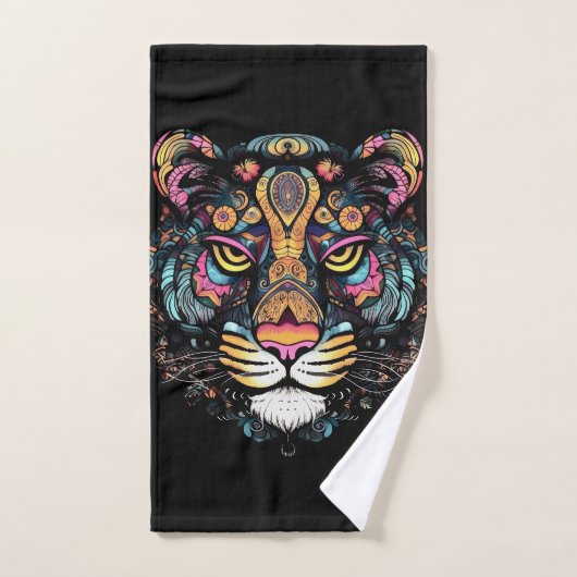 Tijgerkop bad handdoek (Handdoek)