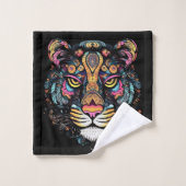 Tijgerkop bad handdoek (Wasdoekje)