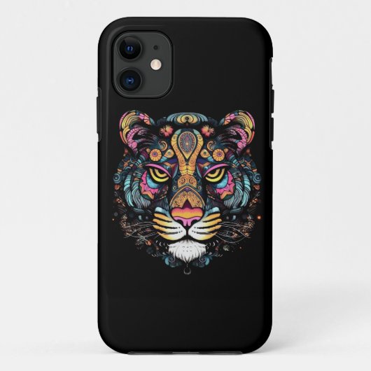 Tijgerkop  Case-Mate iPhone case (Achterkant)