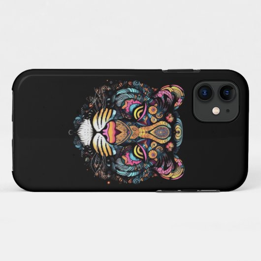 Tijgerkop  Case-Mate iPhone case (Achterkant (horizontaal))