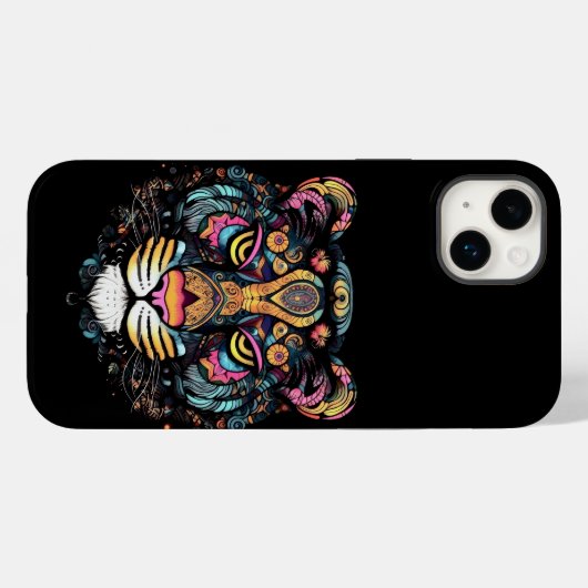 Tijgerkop Case-Mate iPhone case (Achterkant (horizontaal))