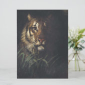 Tijgerkop (door Abott Handerson Thayer) Kaart (Staand voorkant)