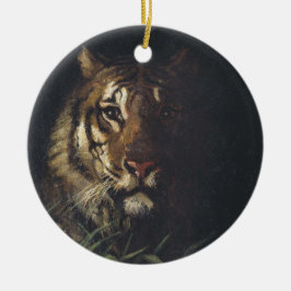 Tijgerkop (door Abott Handerson Thayer) Keramisch Ornament