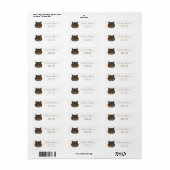 Tijgerkop Eenvoudig, Wit Etiket (Full Sheet)