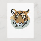 Tijgerkop gezicht wilde dier tijger briefkaart (Voorkant)