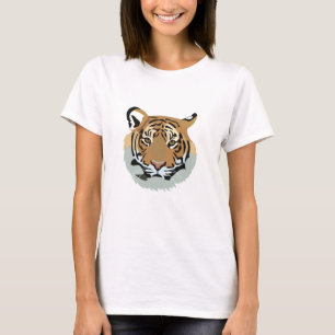 Tijgerkop gezicht wilde dier tijger t-shirt