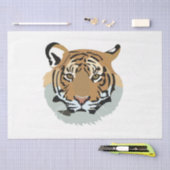 Tijgerkop gezicht wilde dier tijger tissuepapier (Craft)