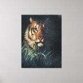 Tijgerkop, kunstschilderij, canvas afdruk (Voorkant)