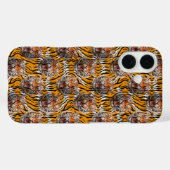 Tijgerkop op tijgerhuid Animal Print Design Case-Mate iPhone Case (Achterkant (horizontaal))