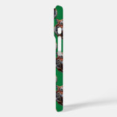 Tijgerkop Patroonontwerp Groen Case-Mate iPhone Case (Achterkant / Links)